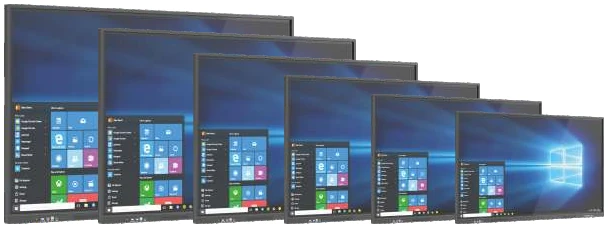 ARP interactive flat panels in six sizes